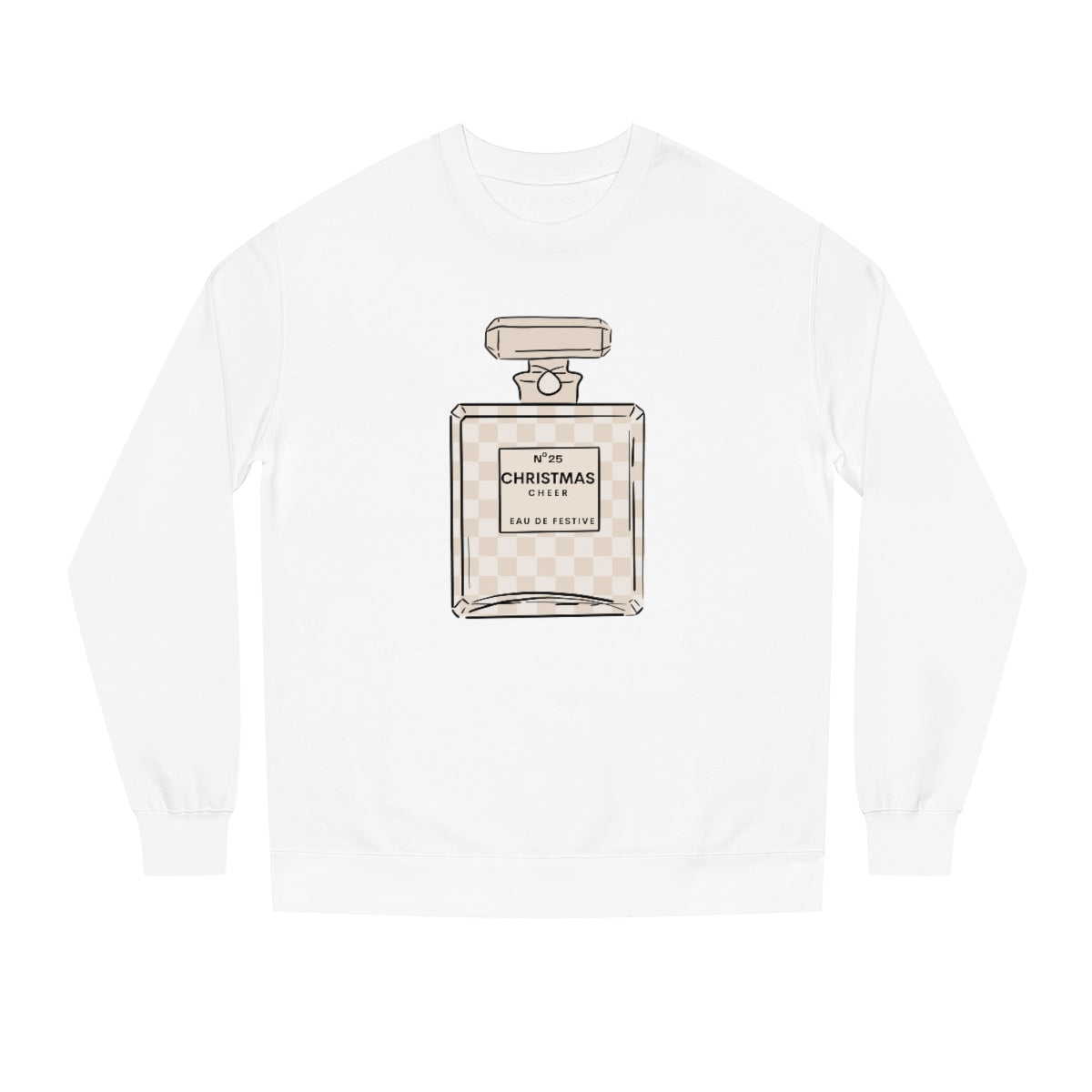 No. 25 Christmas Cheer White Crewneck Sweatshirt