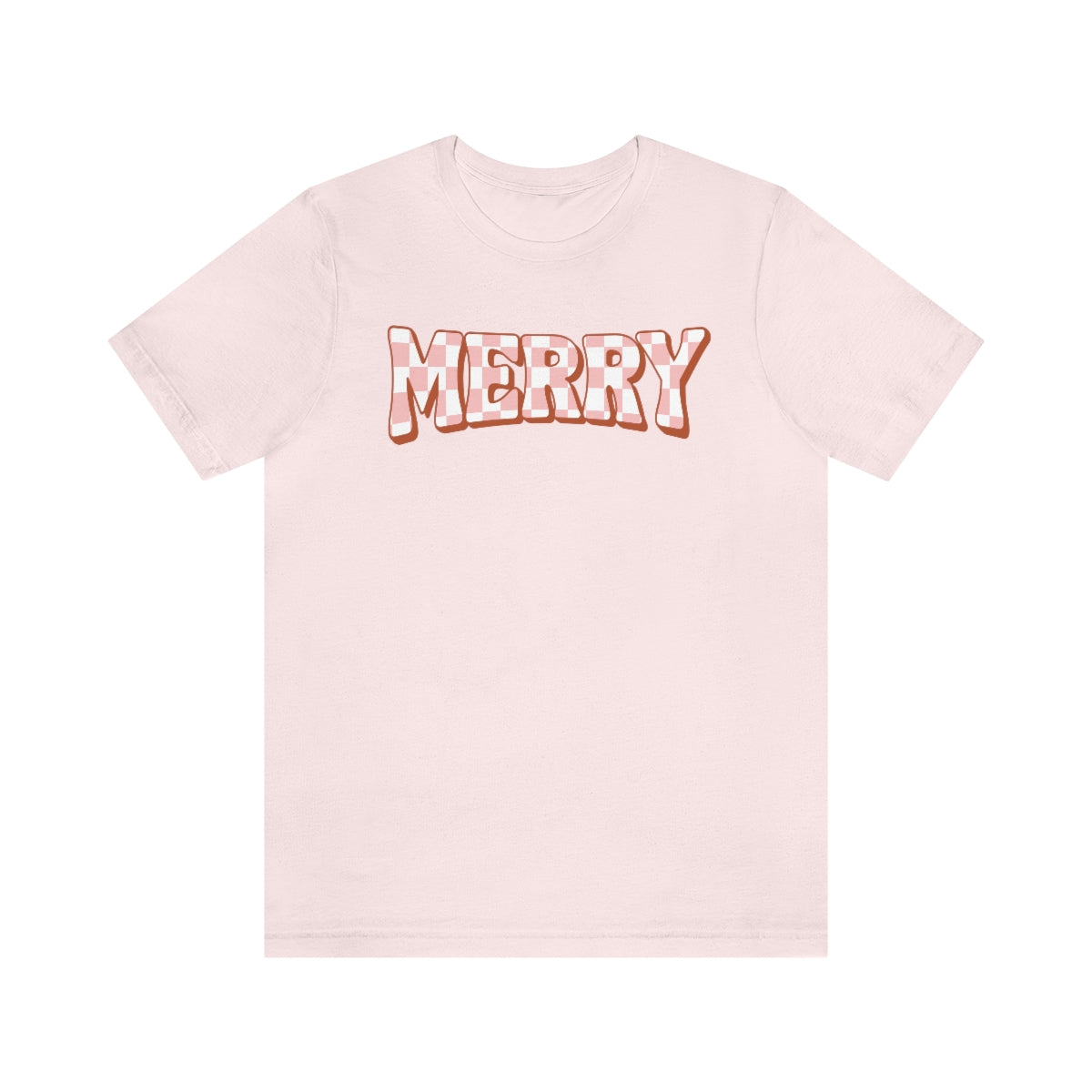 Checkered Merry Unisex Jersey Short Sleeve Tee