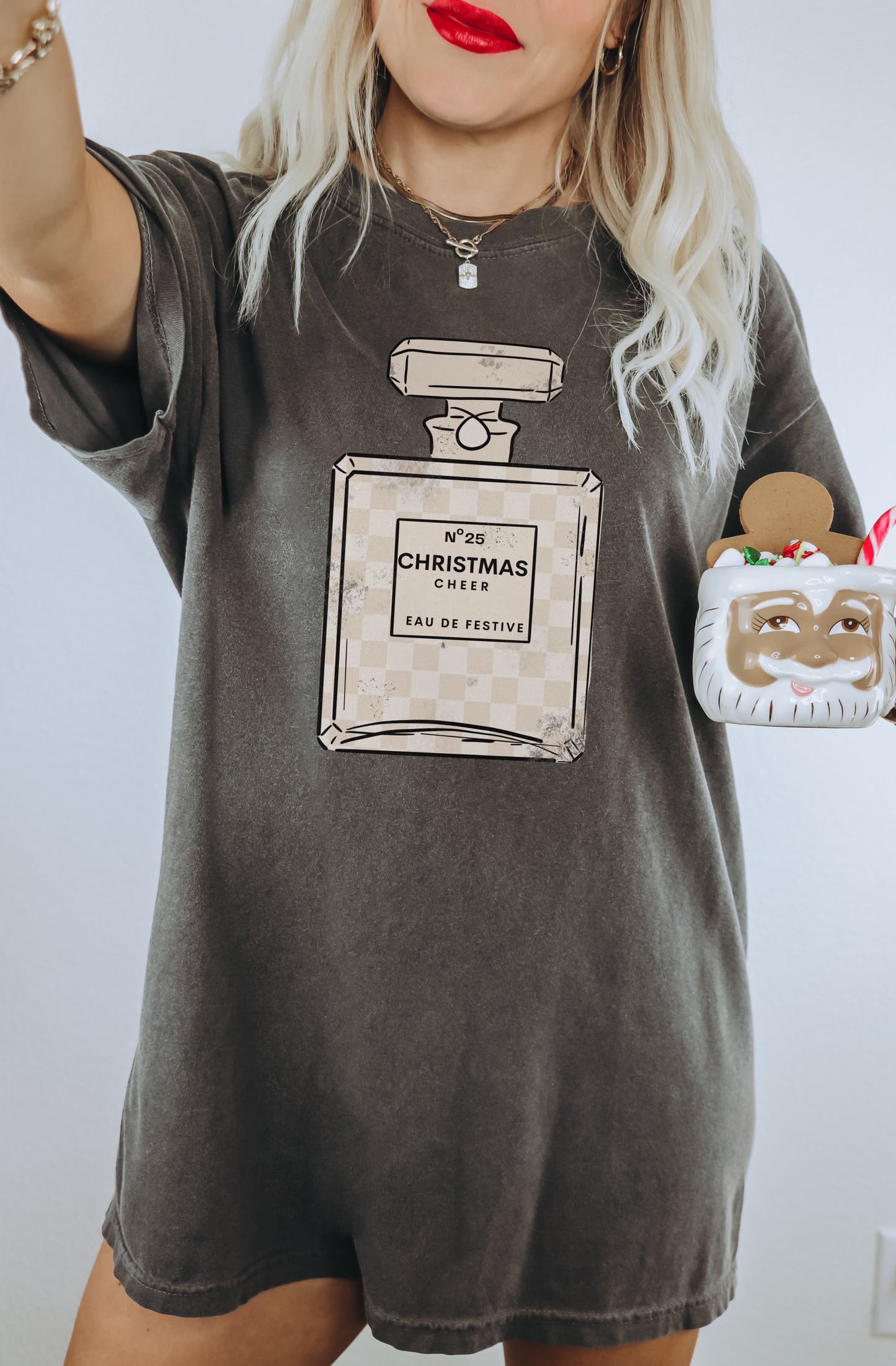 No 25 Christmas Cheer Unisex Garment-Dyed T-shirt