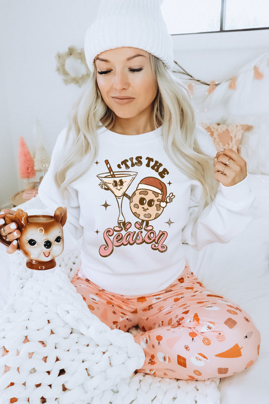 Tis The Season White Crewneck Sweatshirt