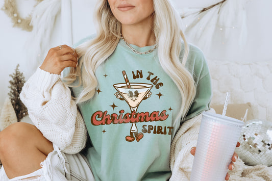 In the Christmas Spirit Unisex Garment-Dyed T-shirt