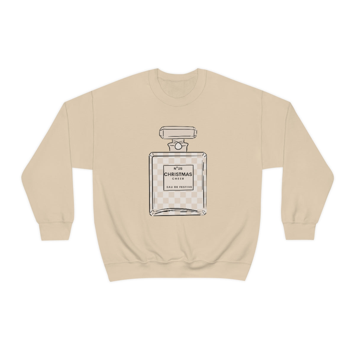 NO. 25 Christmas Cheer Sand Crewneck Sweatshirt