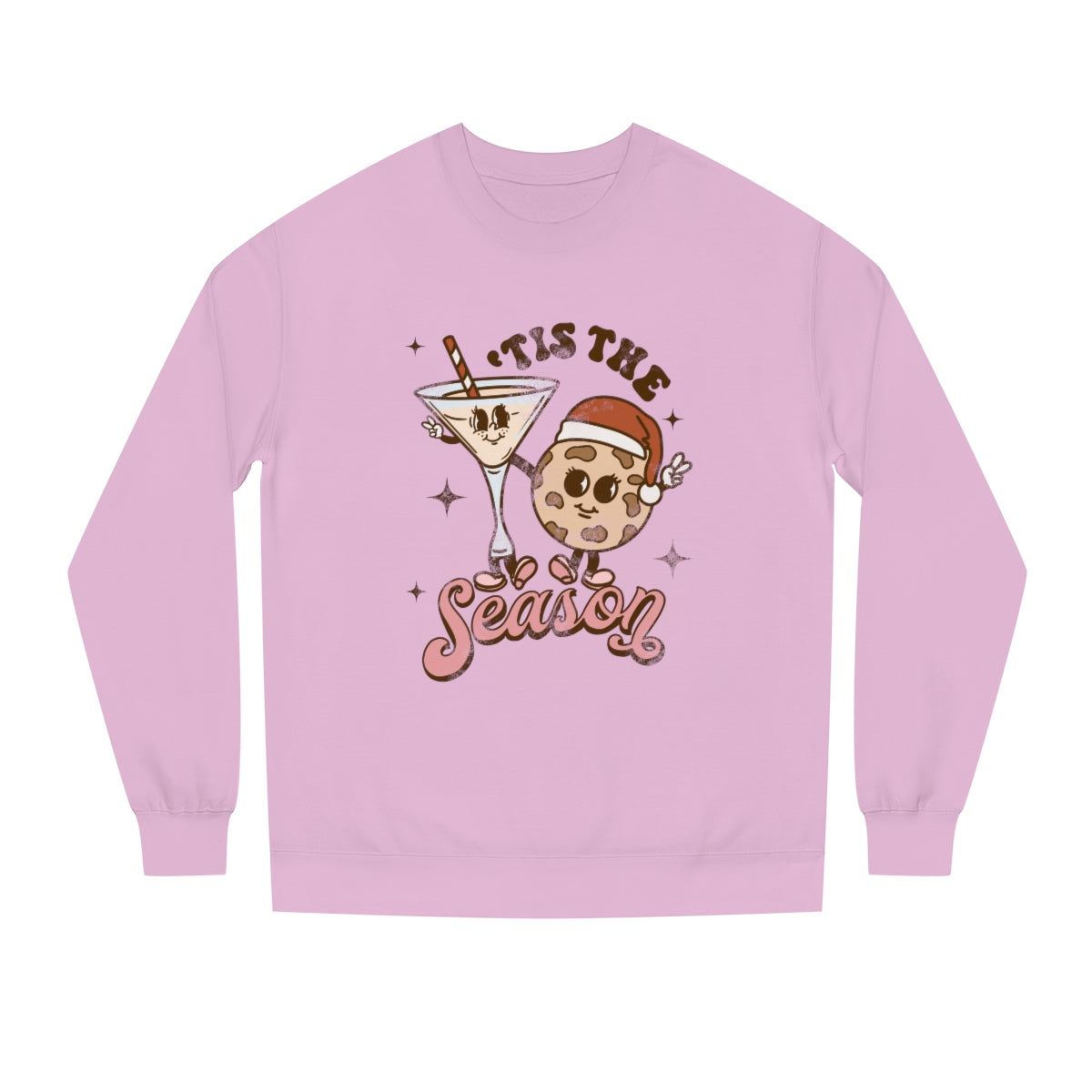 Tis The Season Pink Crewneck Sweatshirt